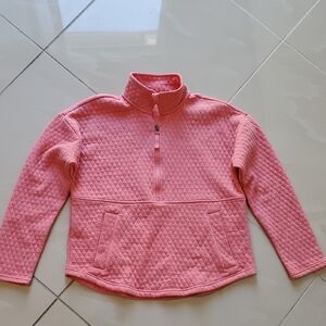 Eddie Bauer Pink Quilted Womens Sweatshirt